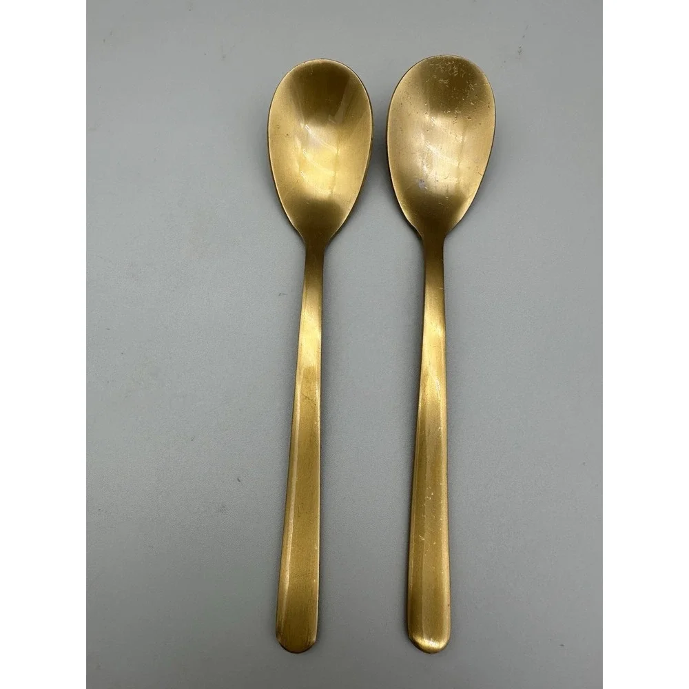 Thyme & Table Matte Gold Flatware 13 Pc Replacement Lot Forks Spoons